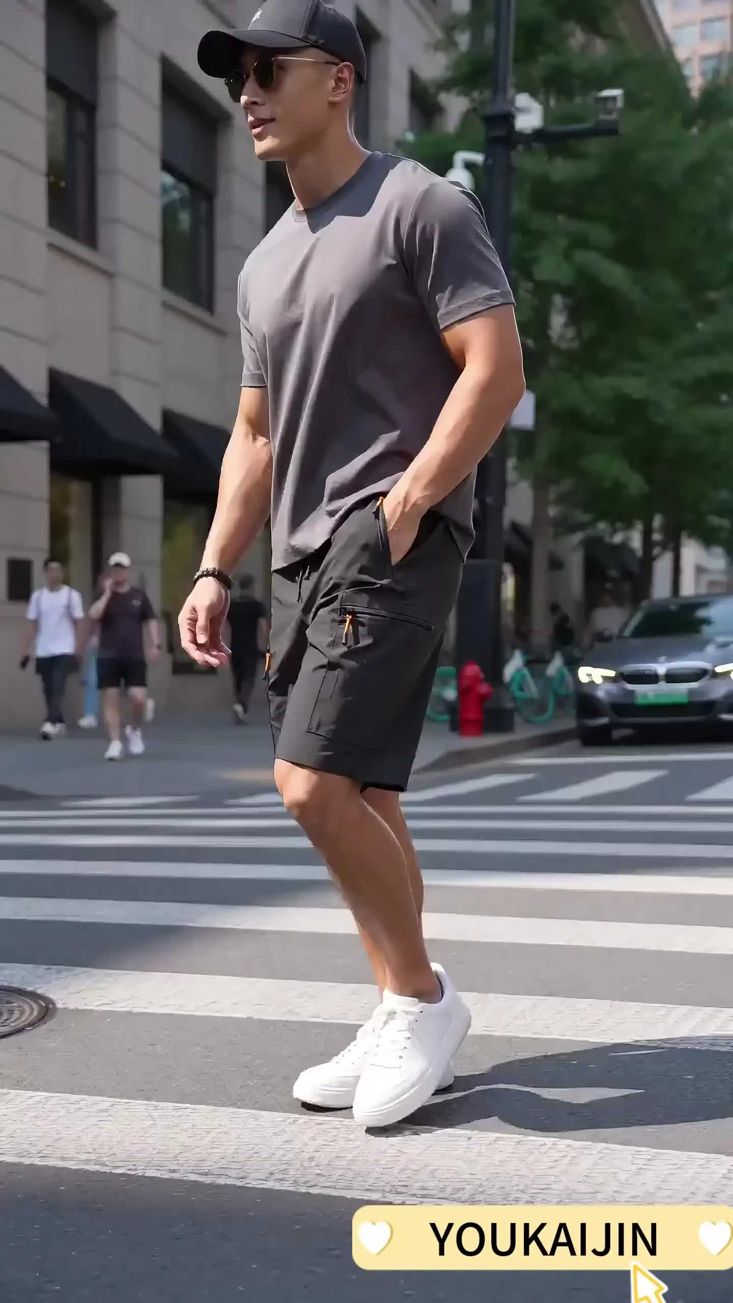 Men's Summer Quick Dry Cargo Shorts Thin Lightweight Elastic Waist with Drawstring Zipper Pockets Outdoor Hiking Casual EU Size