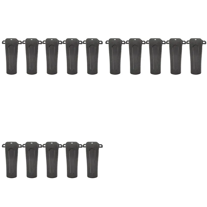 Efficient 15PCS Belt Clip For H777 Hot Model Baofeng Radio BF-666S BF-777S BF-888S 666S 777S 888S Walkie Talkie Clamps Black
