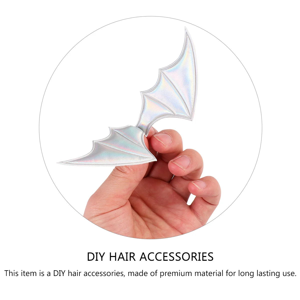 

5Pcs DIY Bat Wings Hair Ornament Creative Halloween Hair Accessories for Hairpin Clothes Shoes Bags Decoration