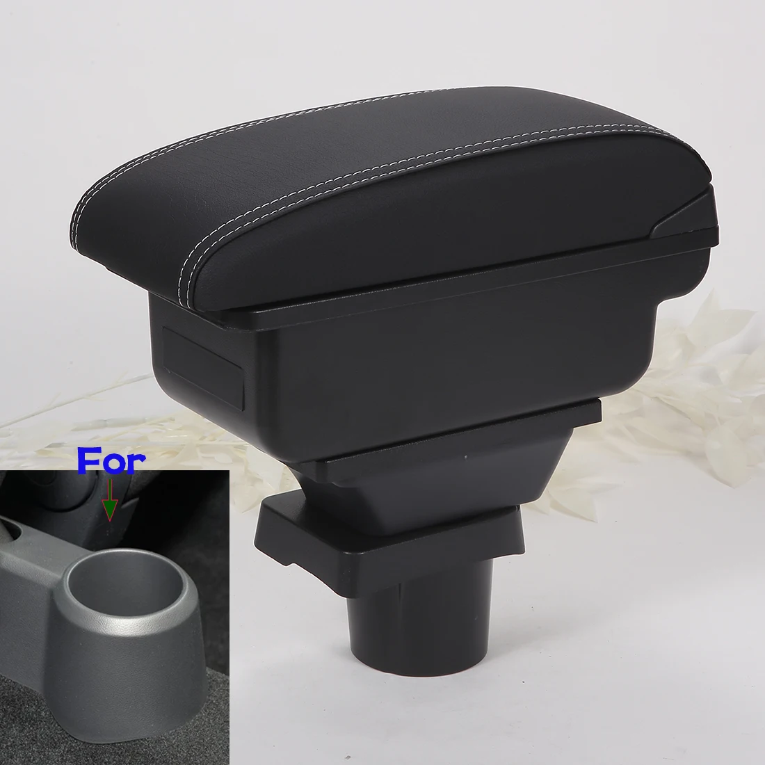 For Volkswagen UP Armrest Box For Skoda Citigo VW UP Seat Mii Car Armrest Storage Box Car Accessories Auto Retrofit parts