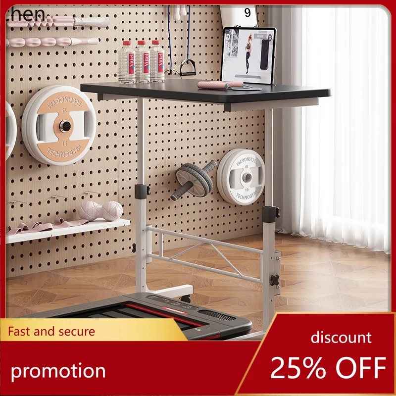 HYS bedside standing computer desk- mobile, height adjustable, with wheels