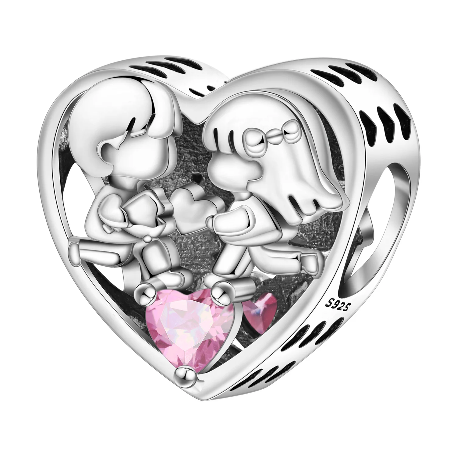 

CYCUFF 925 Sterling Silver Childhood Sweetheart Love Charms Beads Pendant Fit DIY Bracelet Necklace Jewelry Souvenir Gifts