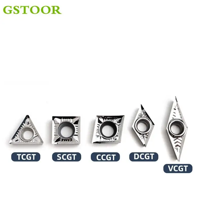 CCGT06/09/12 DCGT07/11 SCGT09/12 TCGT09/11/16 VC/VBGT110302/160404 شفرات قطع الألومنيوم الداخلية مخرطة CNC كربيد إدراج #4