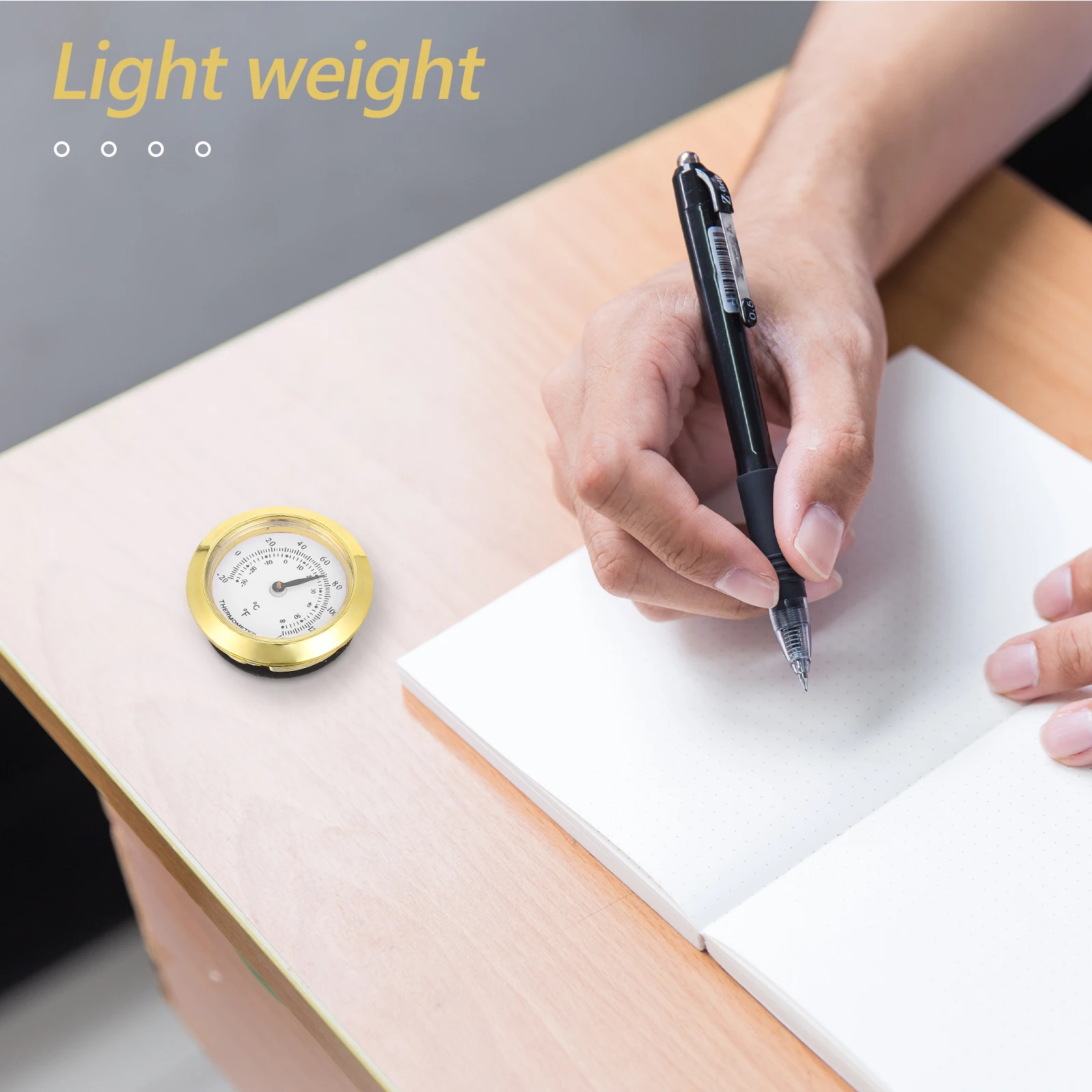 

Portable Reusable Thermometer Small Temperature Gauge For Tea Jar Storage Home Use Round Thermometer For Indoor