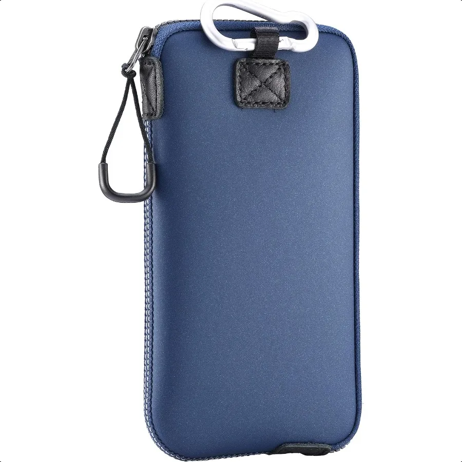 

Neoprene Phone Pouch Lightweight Protective Cellphone Sleeve with Large Zipper Opening Inner Pocket Thermal Insulated Durable C