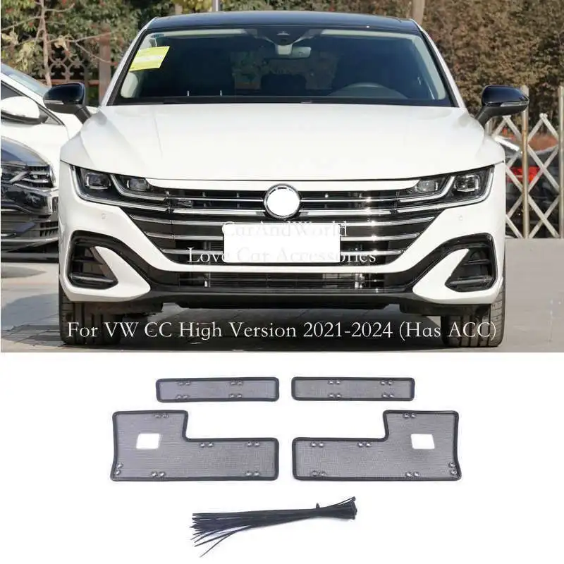 

Для Volkswagen Arteon VW CC 2010-2024 грили вставка сетка радиатора конденсатор защитная крышка защита от насекомых песчаная сетка аксессуар