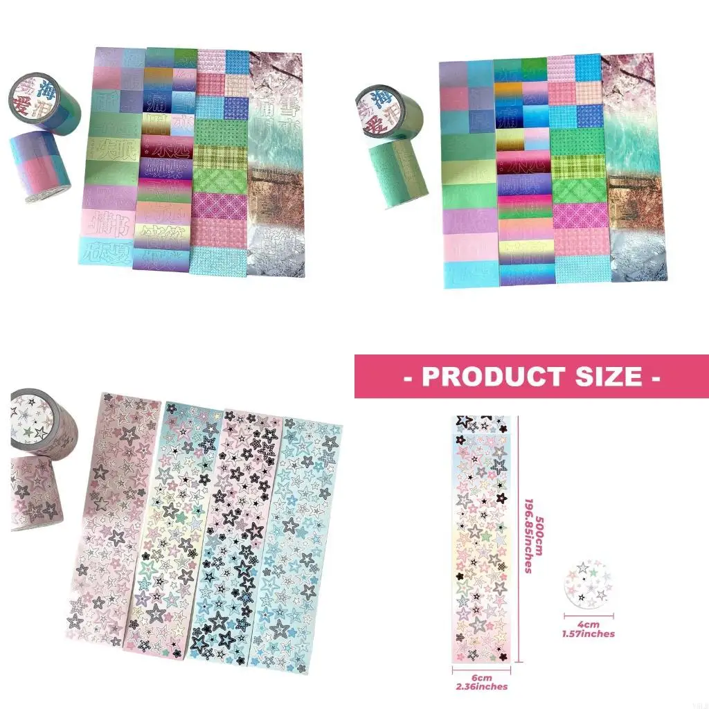 

Y5LB Adhesive Decorative Scrapbooking Labels Planners School Projects Art Supplies