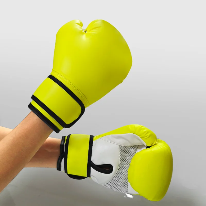 

Yellow 4OZ Children's Boxing Gloves Combat Training Sanda Taekwondo Unisex Sandbag Muay Thai Gloves Youth Specific Boxing Gloves