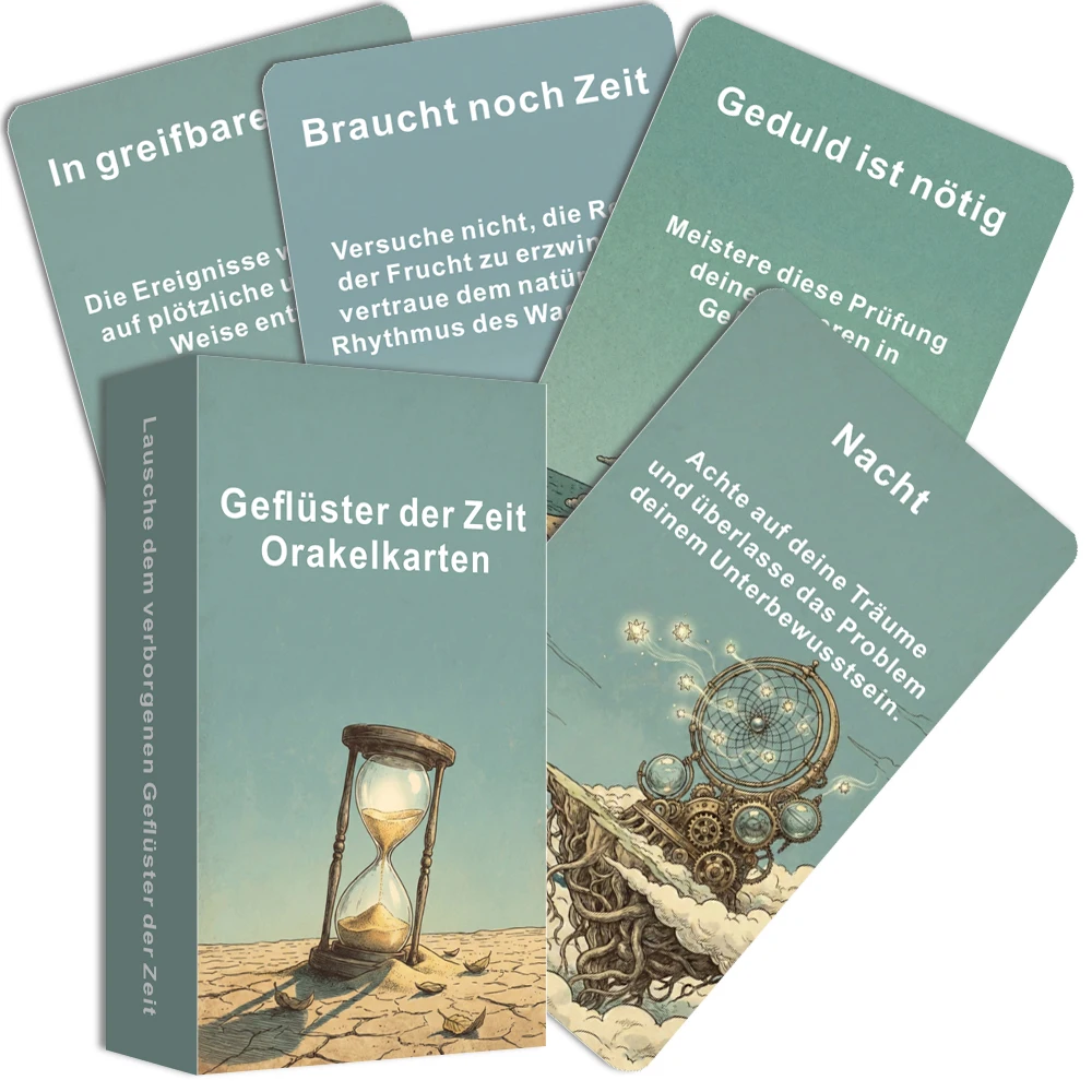 

Немецкие карты Оракула, тематические, на тему времени, 54 оригинальные карты, для личных чтений и наставлений, карточные игры, карты Таро, подарки, 12*7 см, 14+