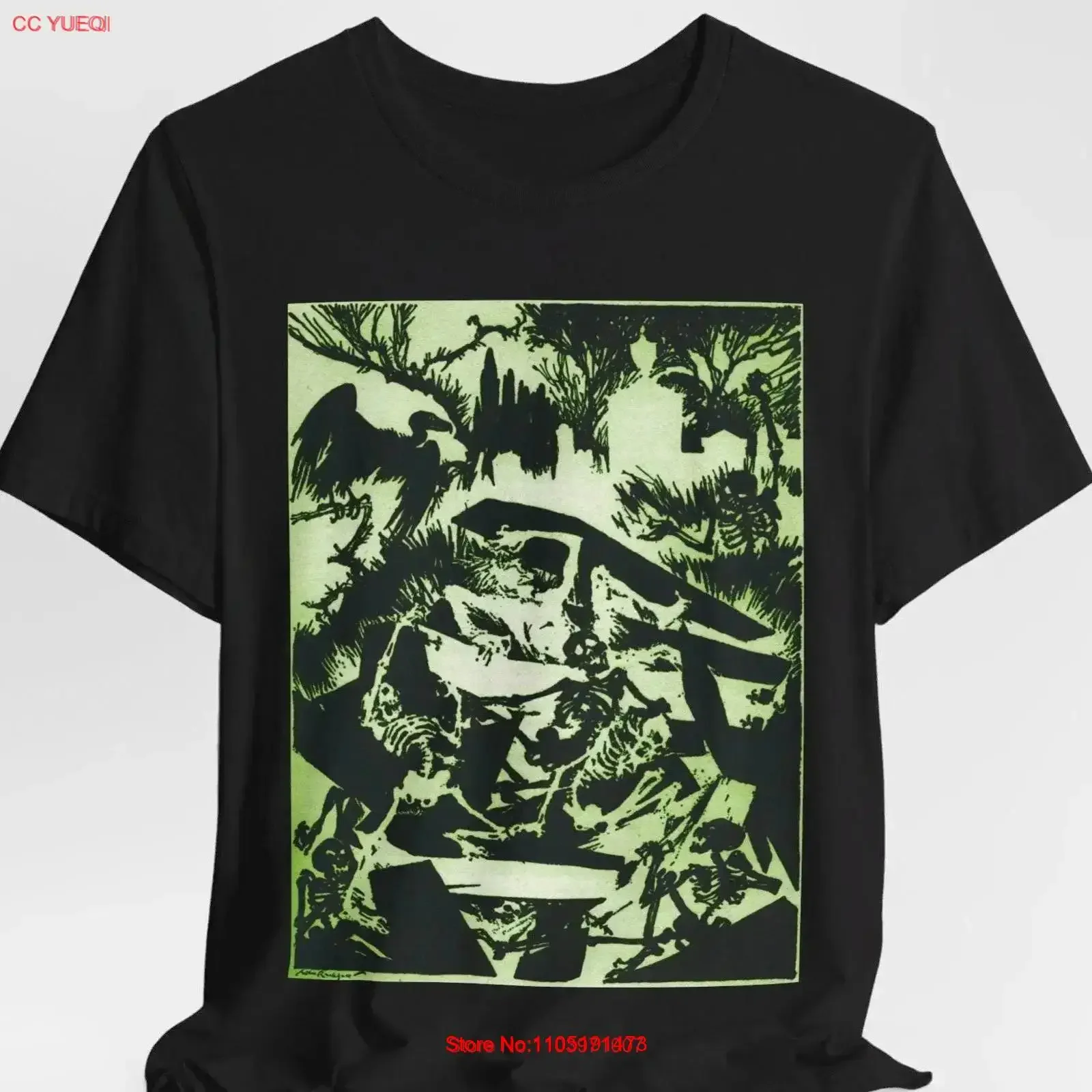 Prematur enterro punk goth horror grunge arthur rackham literatura t camisa edgar allan poe 100 algodão vintage lavado gráfico