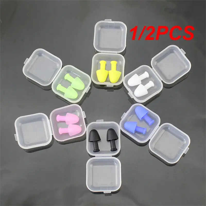 

1/2PCS 1Pair Swimming Ear Plugs For Kids Water Sports Training Waterproof Silicone Ear Protection Earplugs Anti-noise Sleeping