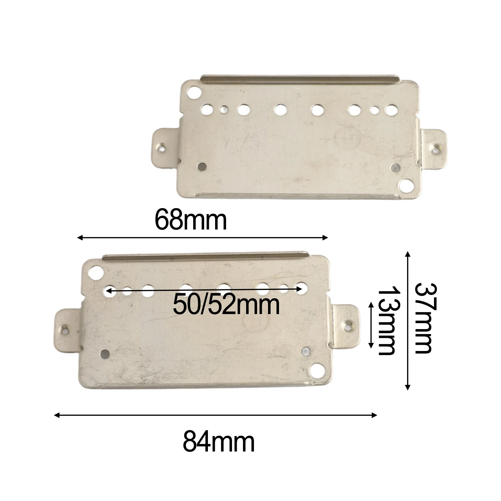 Guitar Base Plate Base Plate 2 PCS Accessories Neck 52mm Set Silver Approx.60g Approx.9*5*2cm For Electric Guitar