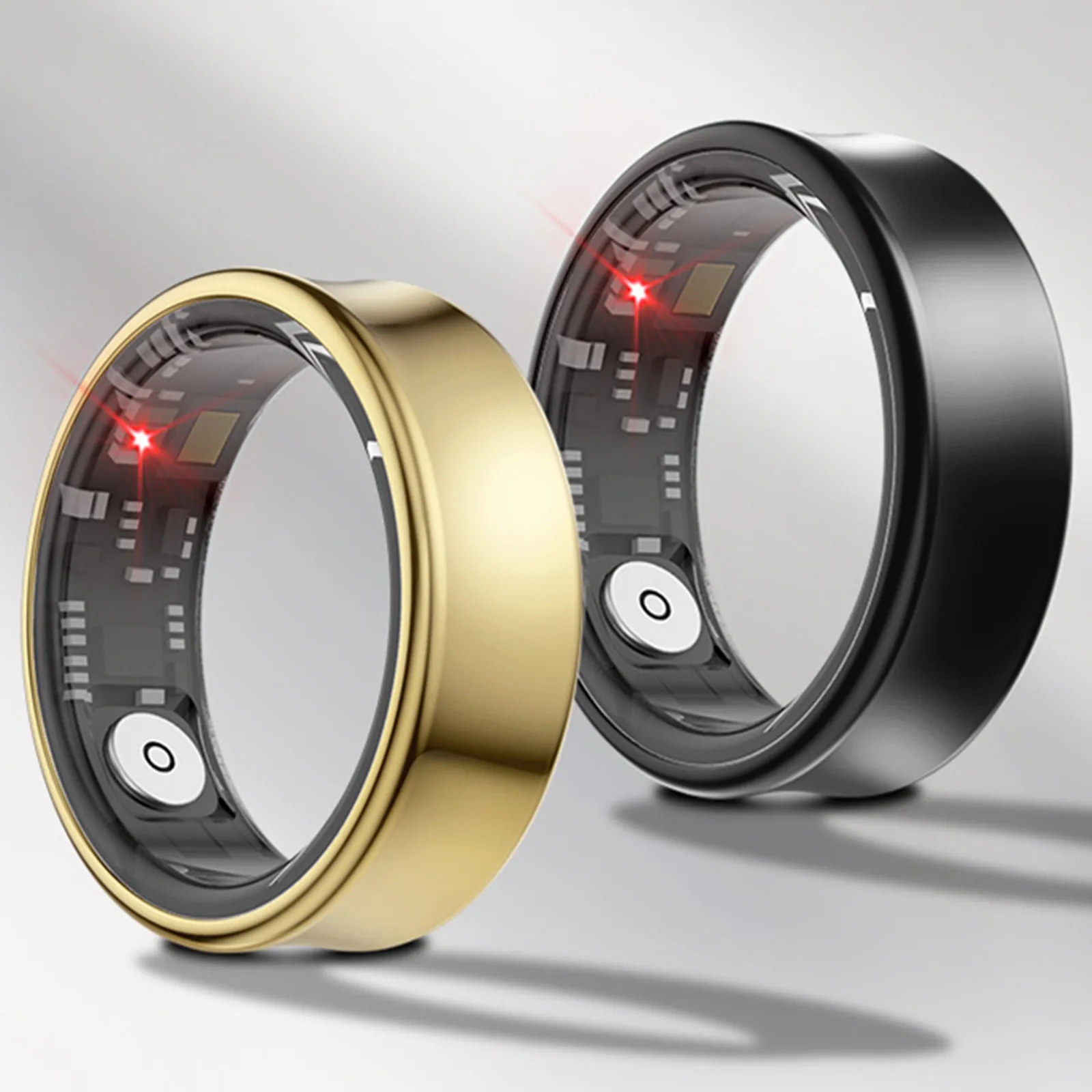 スマートスポーツリング,防水金属リング,健康モニタリング,Bluetoothブレスレット,睡眠カロリー,フィットネス,スマートジュエリー