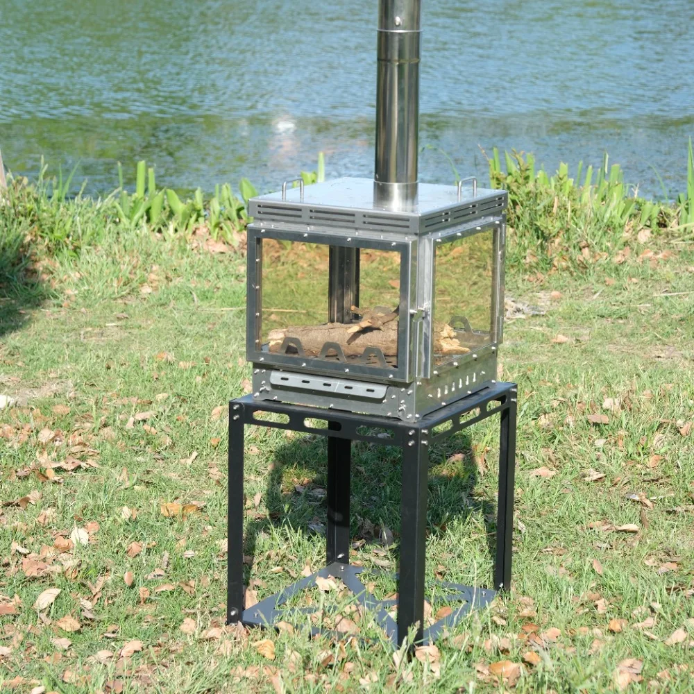 

Палатка-печь, дровяная печь из нержавеющей стали, портативная уличная и садовая дровяная печь