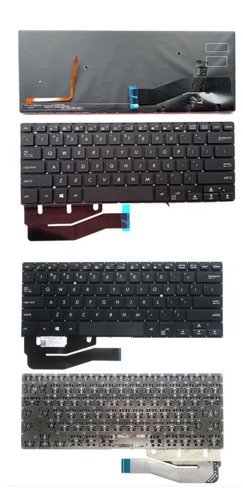 For ASUS TP410 TP410U TP410UA TP410UF TP410UR TP401 TP401CA TP461 US Keyboard Backlit