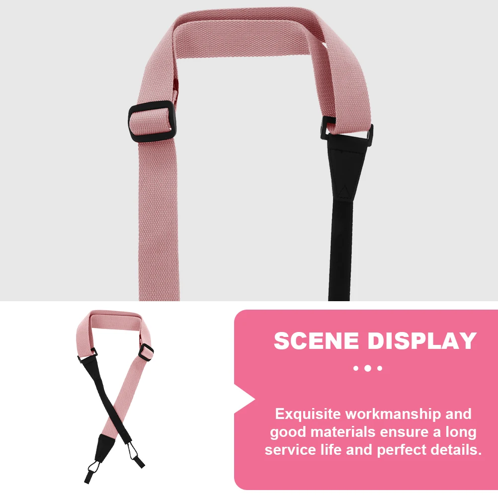 

1Pcs Chic Ukulele Strap Lightweight Cotton Shoulder Strap Elegant Music Instrument Accessory