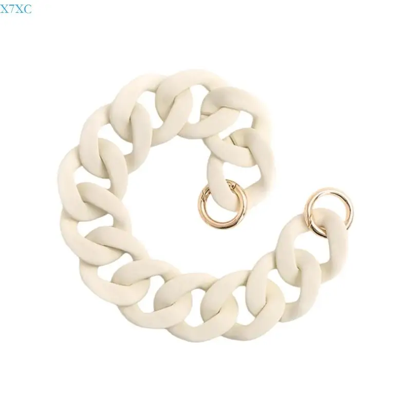 X7XC Cadena bolsas acrílico bolso Correa bolso Cadena decoración bolso desmontable