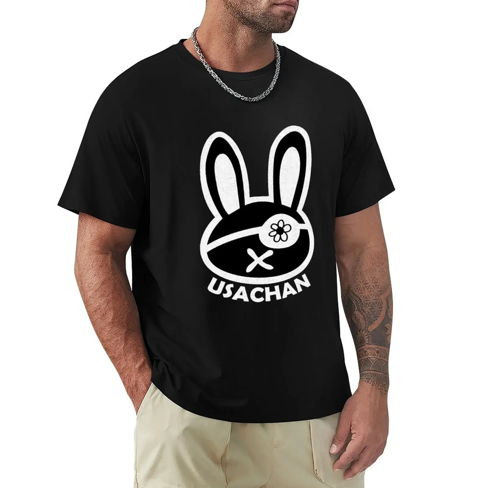 

Buddha Usachan Bunny Rabbit Eyepatch T-Shirt designer shirts customizeds black t-shirts for men