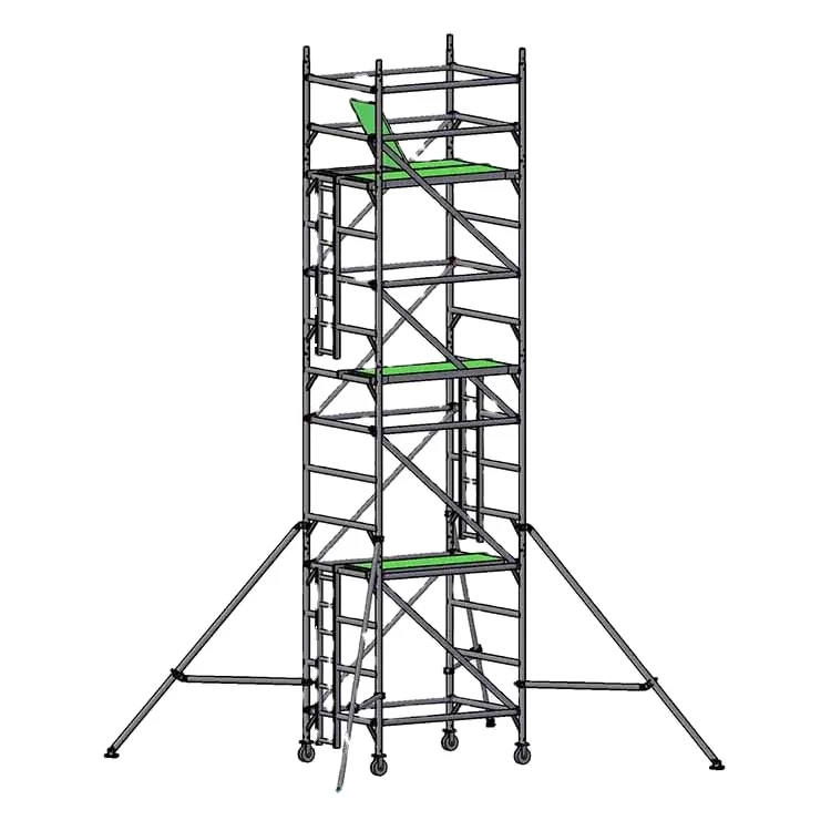 High Grade Stair Aluminum Scaffolding Mobile Construction Scaffolding Tower With Wheels