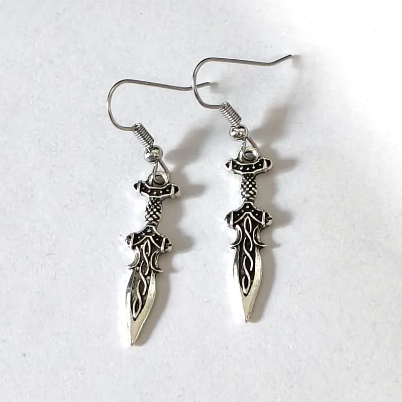 1pair Nordic Viking Warrior Victory Sword Earring for Women