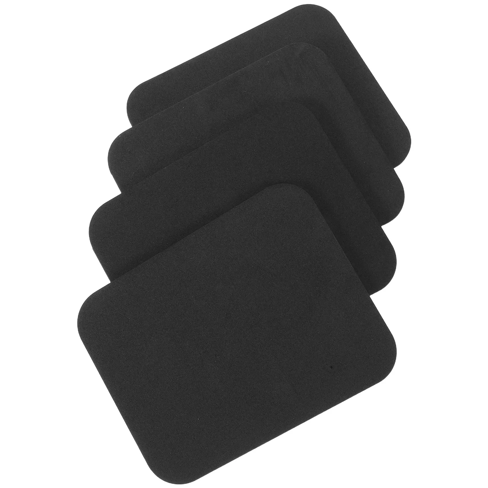 4Pcs Ski Shin Guards Snowboard Pads Cuttable Anticollision Ski Boot Inserts Black 5.89x4.72x0.20 Padded Protector for Skiing view 2