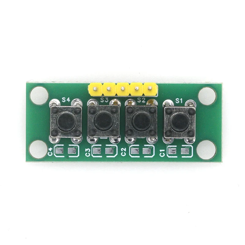 1-~-10-шт-1x4-4-кнопочный-независимый-модуль-клавиатуры-diy-комплект-для-arduino-raspberry-pi-stm32-электронные-проекты-stem