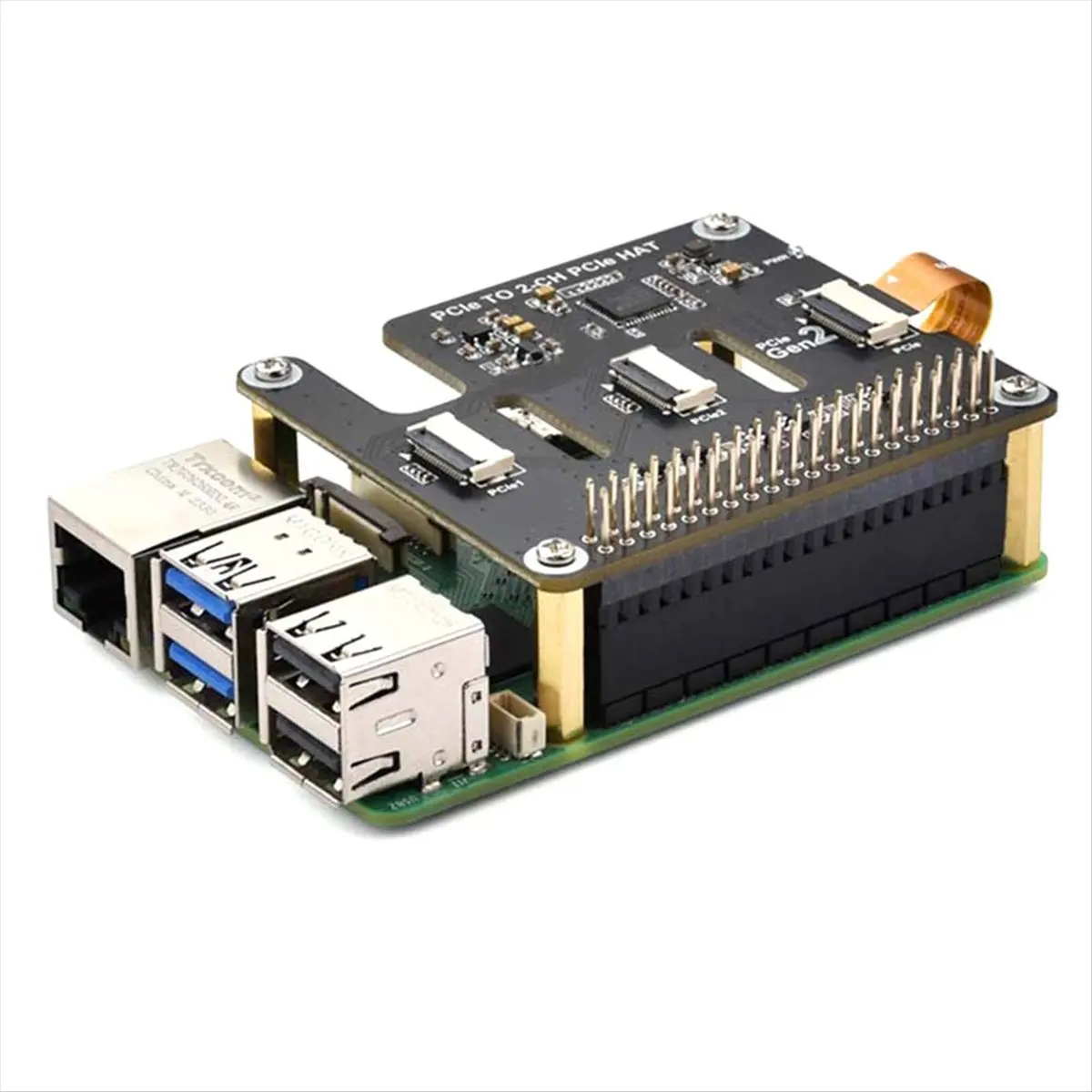 a85p-raspberry-pi-5-pcie-to-ffc-拡張ボード用-デュアルチャンネル-pcie-ffc-拡張ボード-高速パフォーマンス用