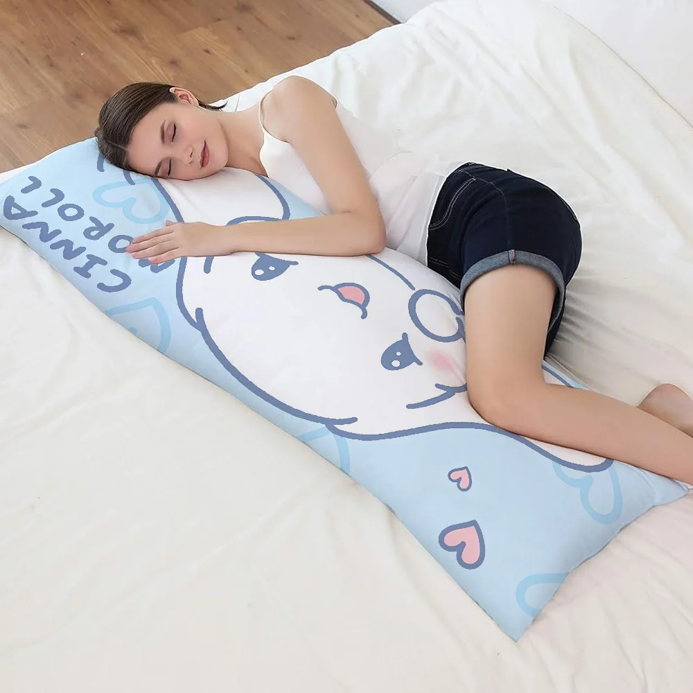 

Чехол для подушки Sanrio Cinnamoroll, мягкая наволочка с милым мультяшным дизайном для декора спальни, уютный чехол для подушки для сна