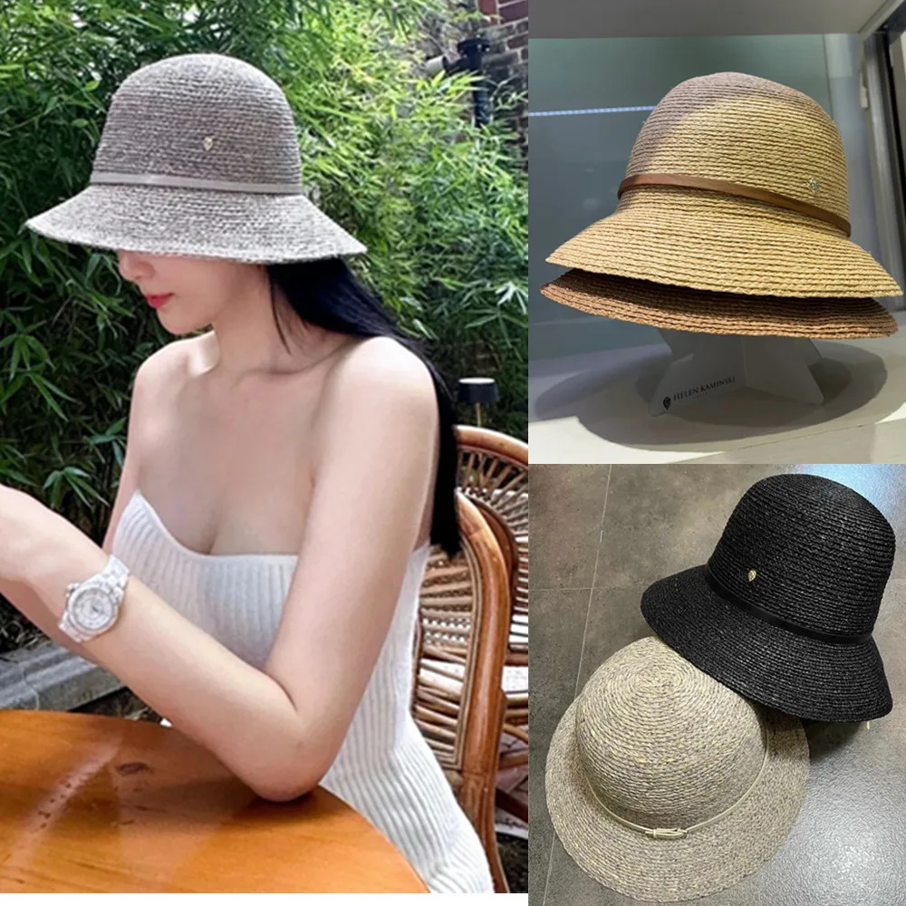 

Женская летняя шляпа с защитой от солнца St Fierman, защита от ультрафиолета, пляжная праздничная прогулка, шляпа с большими полями и круглым верхом Ele
