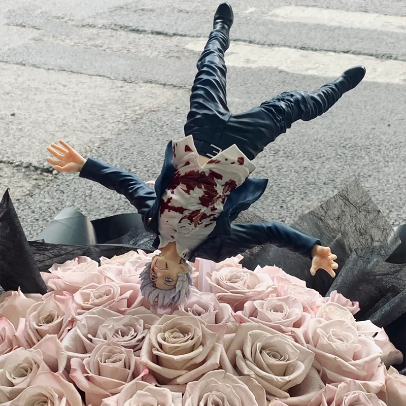 

﻿ SEGA подлинный оригинальный Jujutsu Kaisen Gojo Satoru аниме фигурки модель настольный орнамент игрушки для мальчиков кукла из ПВХ детская коллекция подарок