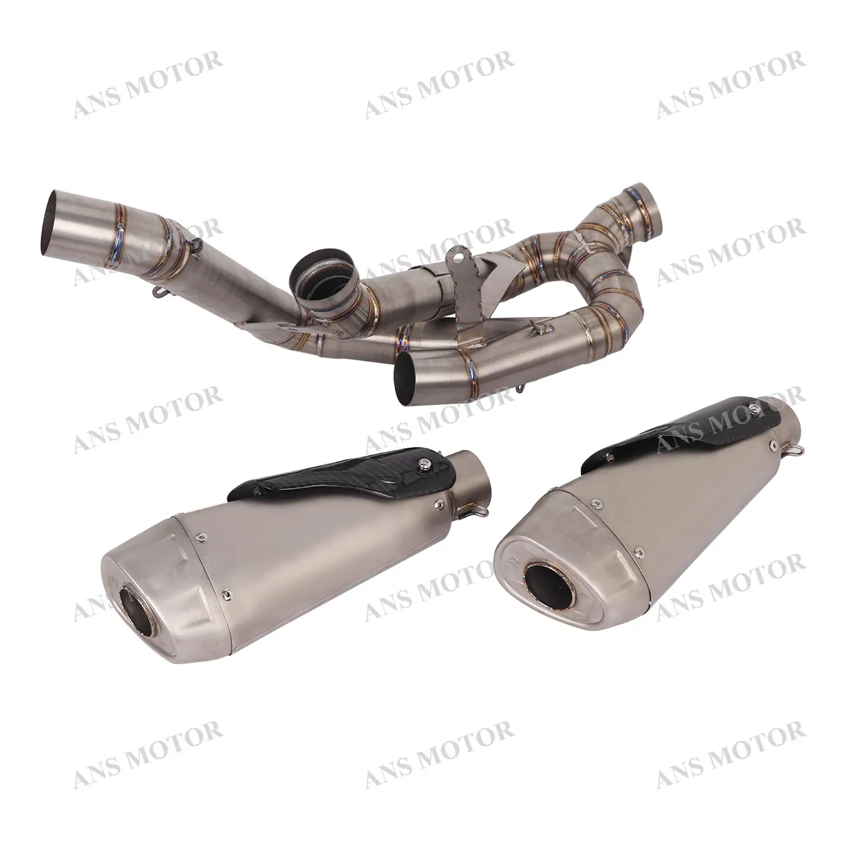 For Ducati Panigale V4 Streetfighter V4 Motorcycle Escape Exhaust Slip On Link Pipe With DB Killer Titanium/Stainless - Image 6