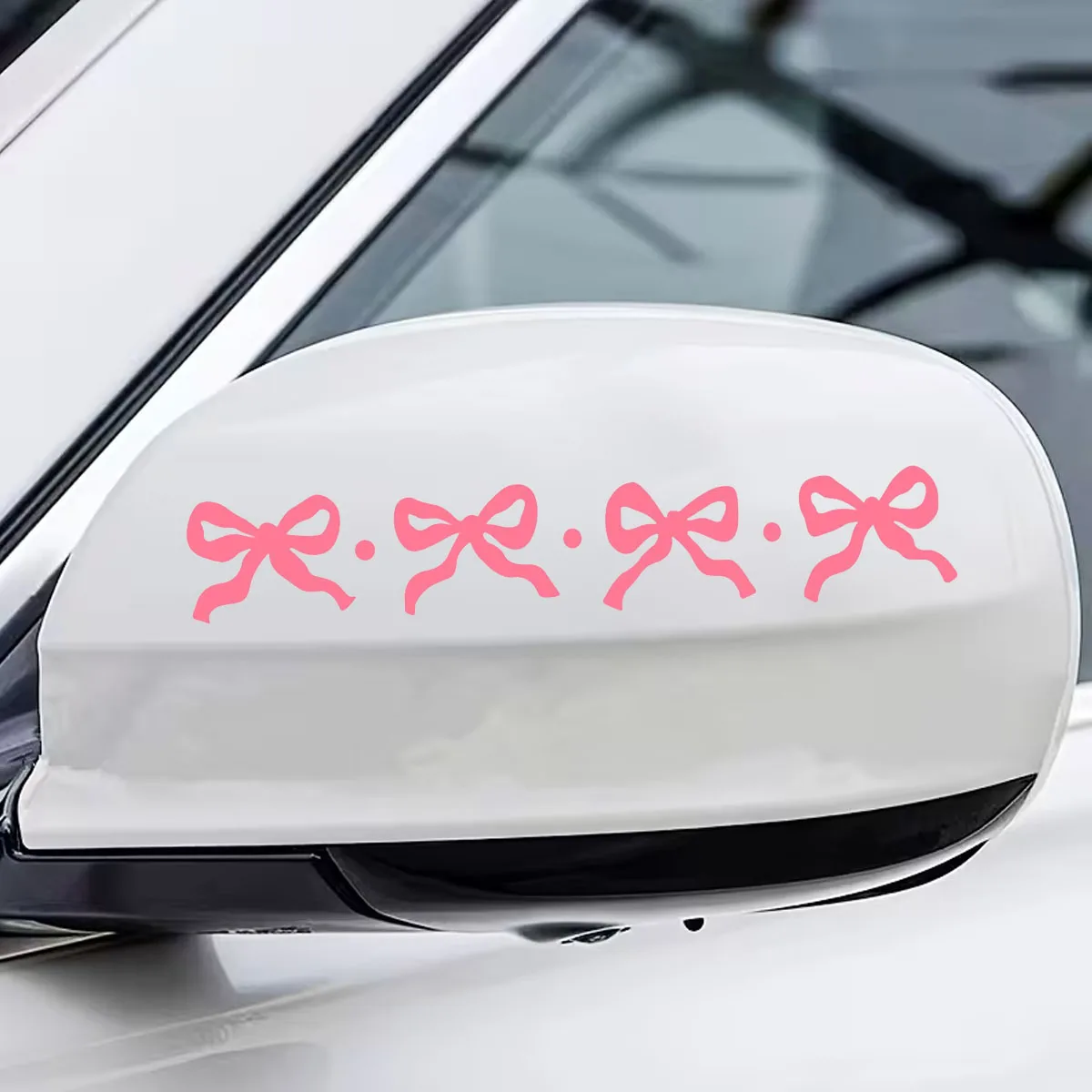 Side mirror stickers, bow-shaped car stickers, side mirror stickers, beautiful and cute car stickers
