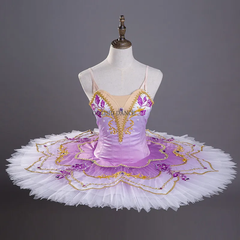 

New Coming Professional High Quality Costom Color Costom Size Kids Adult Woman Performance Omber Color Light Purple Ballet Tutu