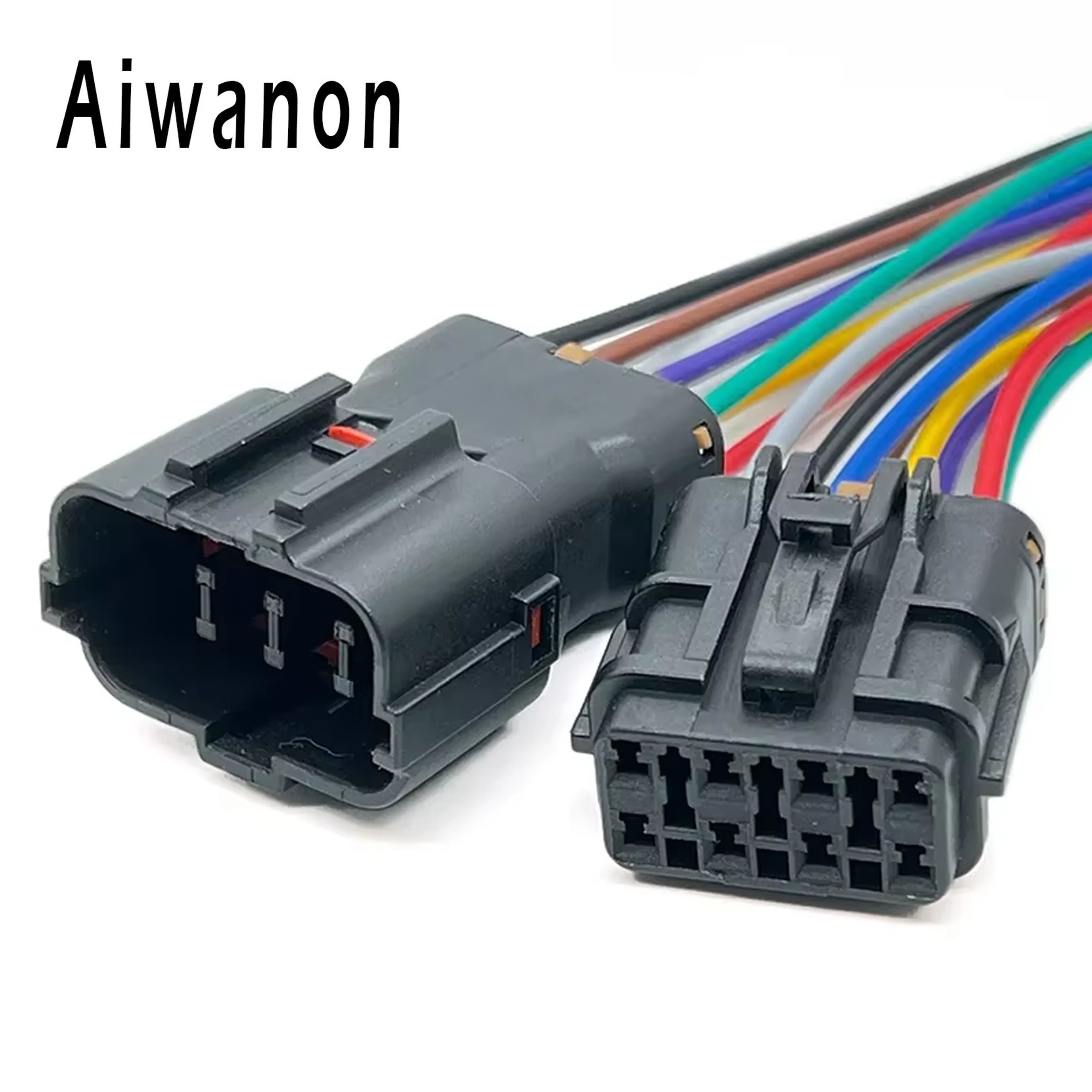 

1 Set 8 Pin Car Excavator Oil Pump Supply Electrical Connector Female Male Wire Harness Plug MG640341 MG610339 For Hyundai