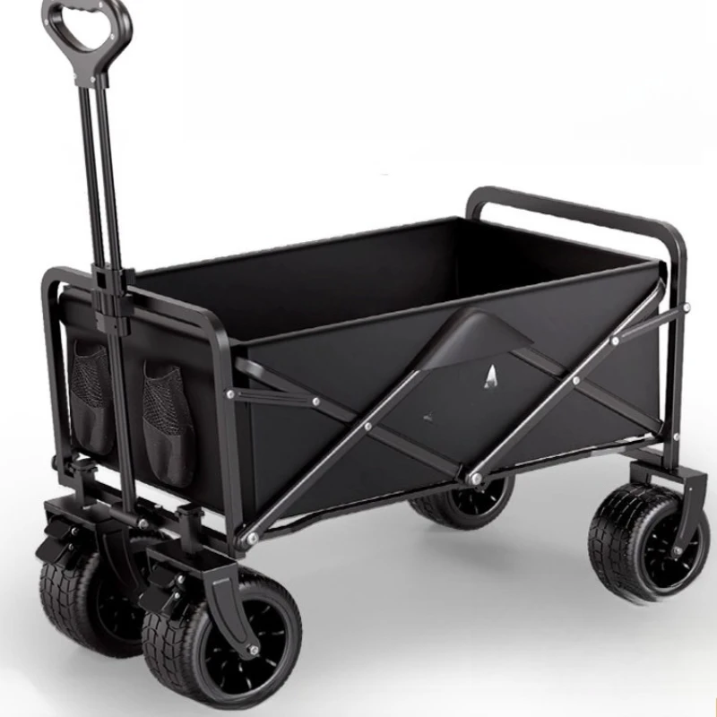 

Camper trolley camp trailer outdoor foldable camping trolley picnic cart children can lie down