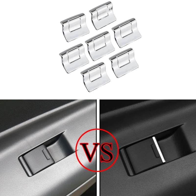 for Honda CR-V Vezel HRV Accord 2008 - 2015 ABS Chrome Door Window Switch Lift Button Cover Trim  Accessories