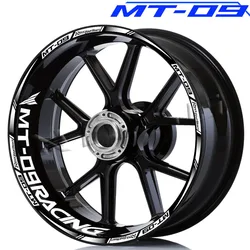 Motorcycle Wheel Stickers Decal Rim Reflective Stripes Tape Waterproof Accessories For MT-09 MT09 MT 09 mt09