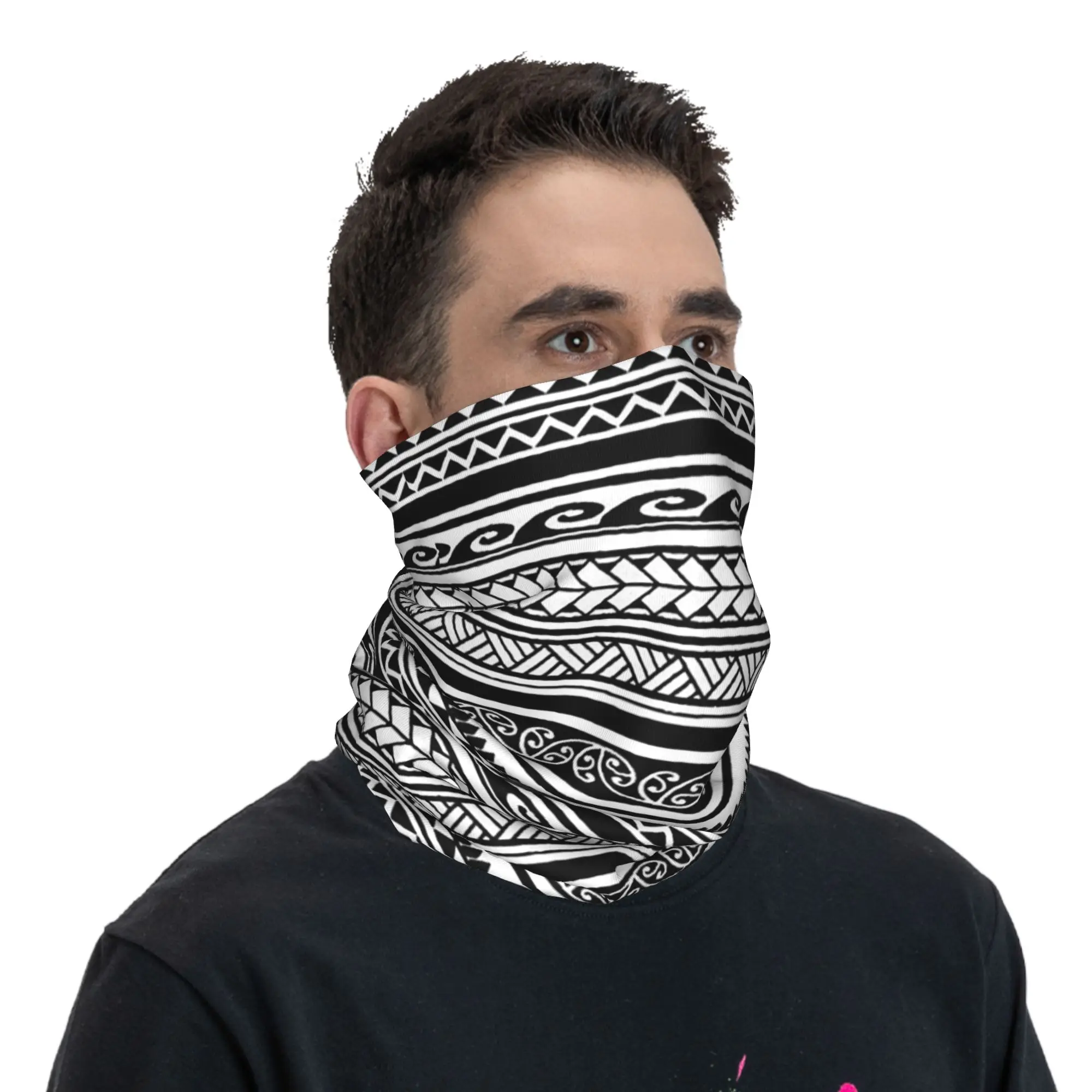 

Новая Зеландия Маори, бандана, гетры с принтом, маска, шарф, теплая повязка на голову для езды на велосипеде, унисекс, для взрослых, зима