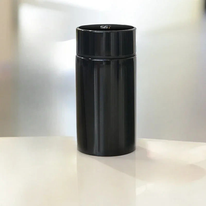 Stainless steel split type insulated bottle, outdoor vacuum insulated cup, temperature display insulated cup