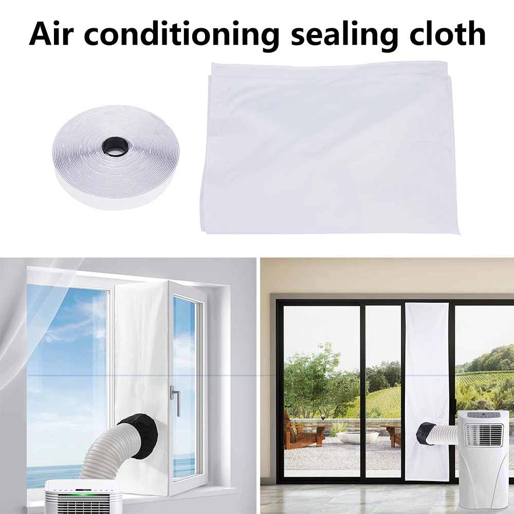 

Universal Window Seal for Portable Air Conditioner Waterproof 300/400cm Flexible Cloth Sealing Plate Window Seal with Zip