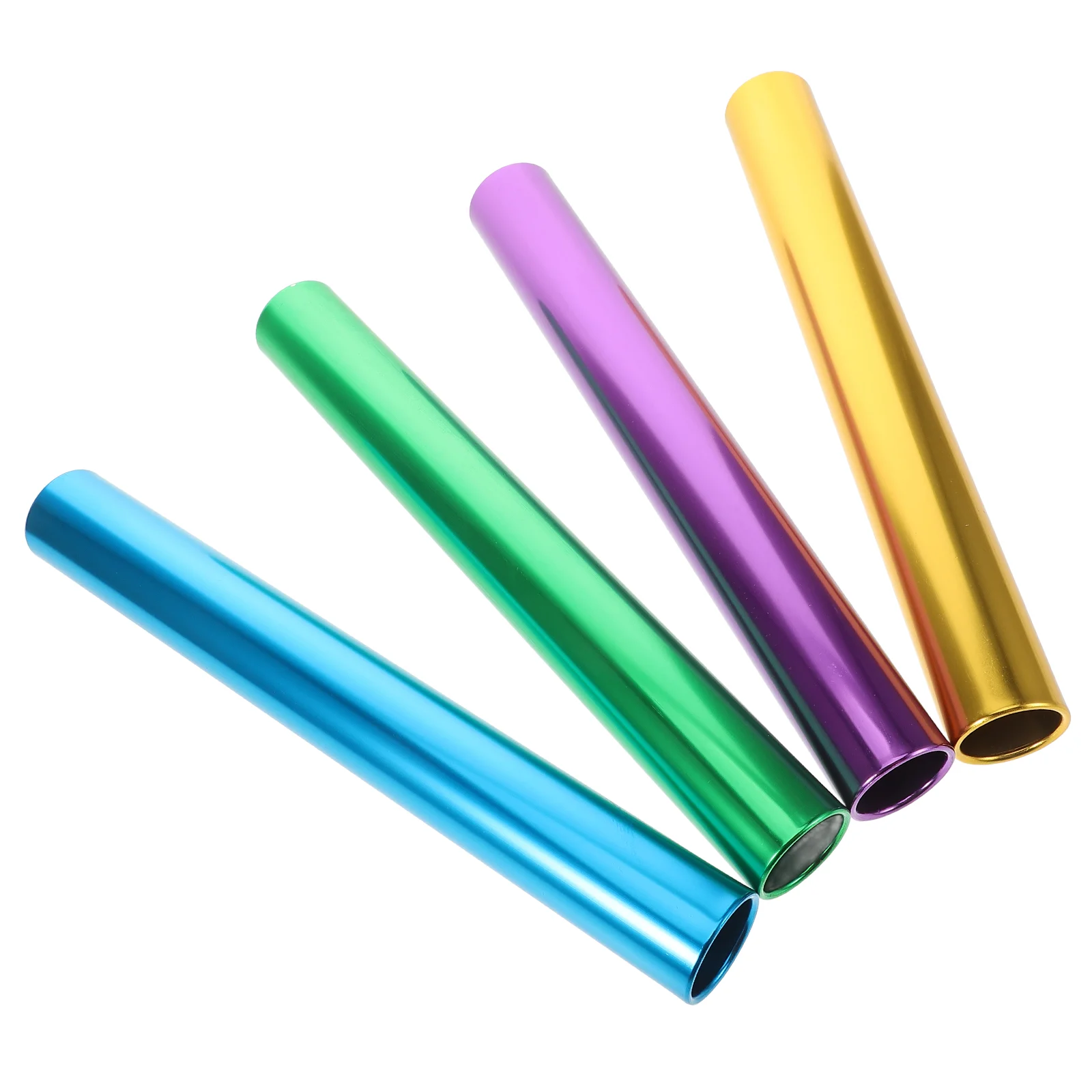 

4 Pcs Relay Equipment for Race Scalable Aluminum Alloy Running Stick
