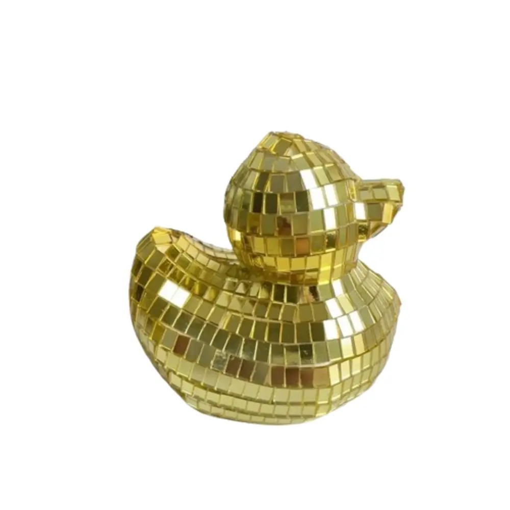 

Creative Disco Ball Decor Reflective Handicrafts Cute Duck Disco Ball Hanging Disco Ball Silver/Gold Christmas Decoration Duck