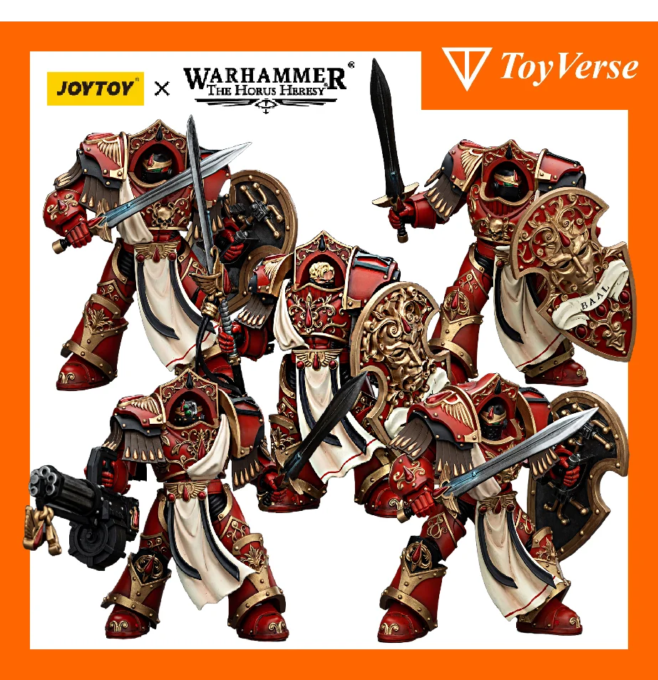 

[IN STOCK] JOYTOY Warhammer 30k 1/18 Action Figure Blood Angels Crimson Paladins Squad 5PCS Model Toy