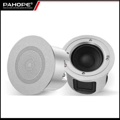 Neodymium Magnet Passive Coaxial In-Ceiling Speaker 30W 8Ohm Background Music Loudspeaker for Home & Commercial Use
