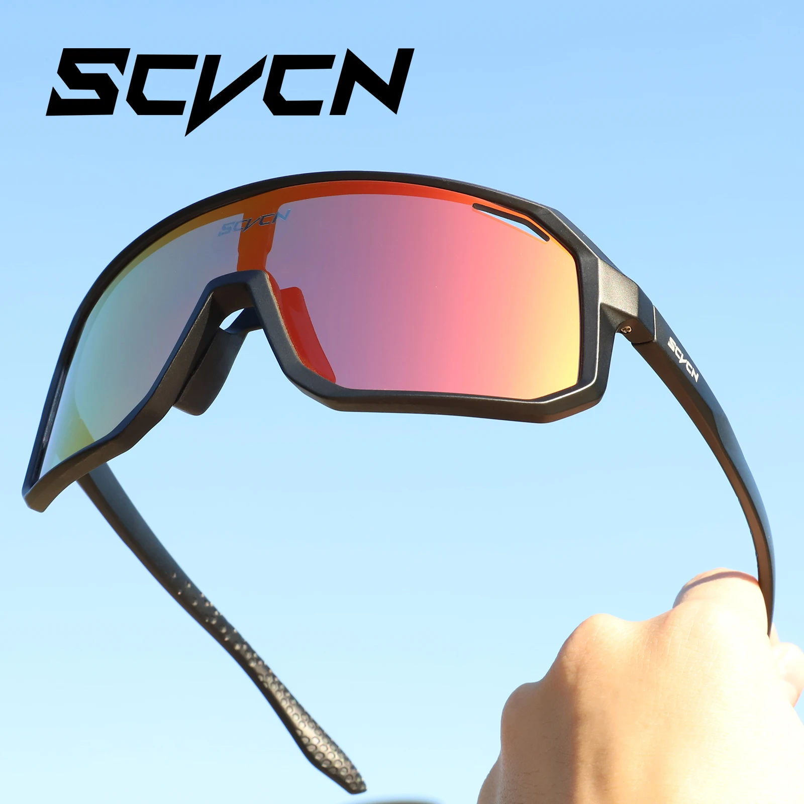 SCVCN Cycling Glasses Cycling Sunglasses Photochromic UV400 Bicycle Eyewear Sports MTB Outdoor Bike Goggles Sunglasses Eyepieces