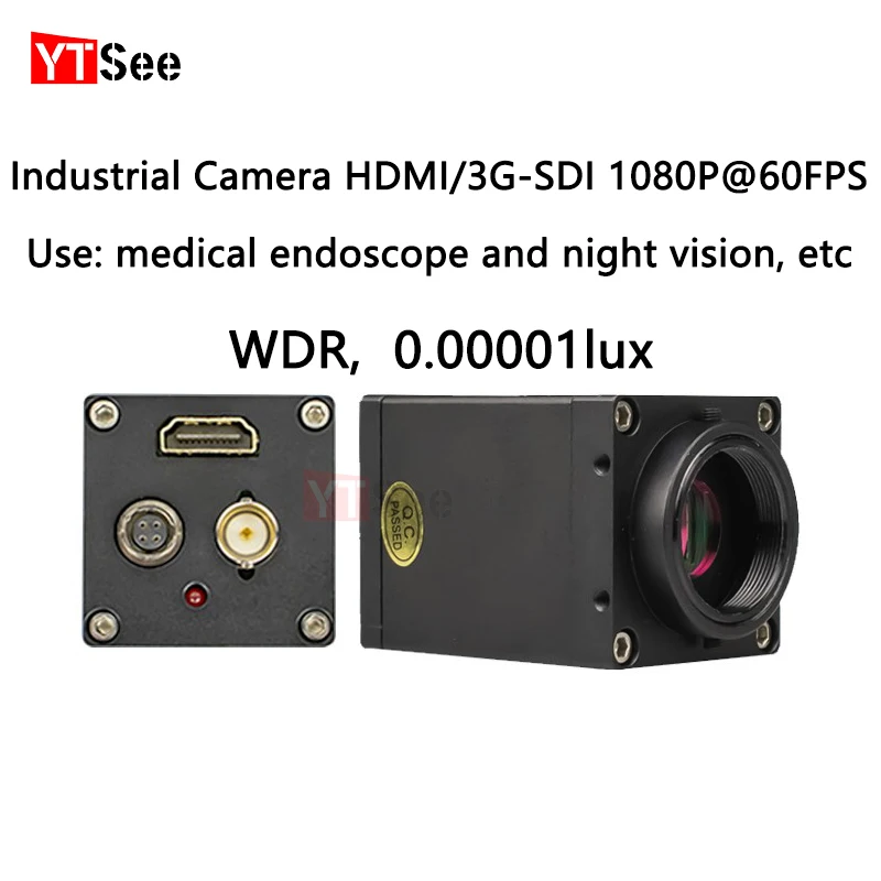 IMX385 3G-SDI/HDM/I HD 1080P60FPS Industrial inspection surveillance camera Low delay camera Low light WDR night vision camera