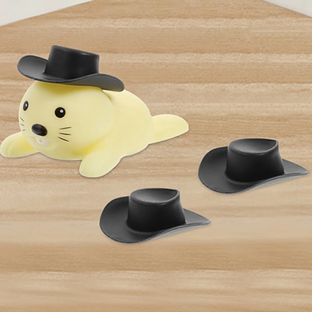 20 pezzi mini cappello da cowboy cappelli fai da te in miniatura piccolo giocattolo decorazioni per feste piccolo plastica per bambole