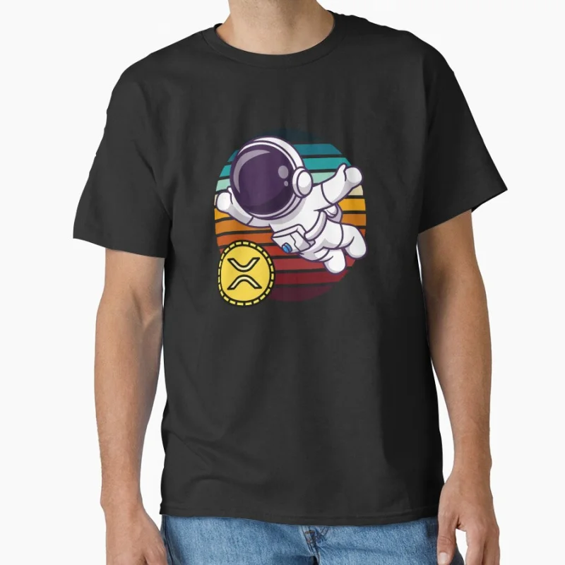 

Crypto astronaut - XRP to the moon Crypto Token Cryptocurrency Blockchain Wallet HODL Gift T shirt for man Large size Tops
