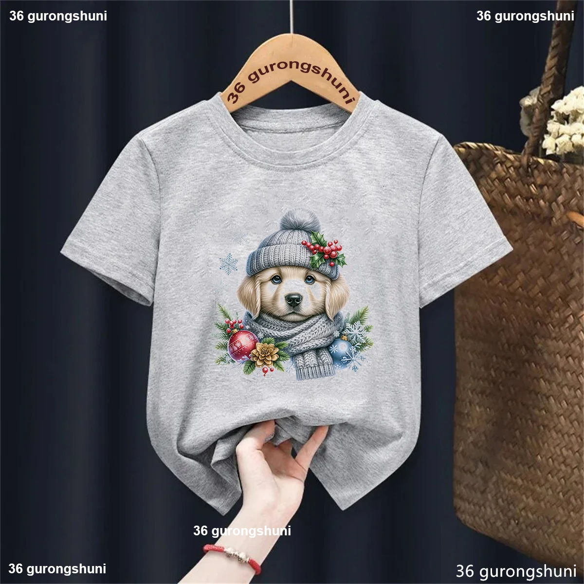 Shan Graphic Printed Tshirt Girls/Boys Kawaii Kids Clothes White Gray Pink Yellow Blue T Shirt Summer T-Shirt