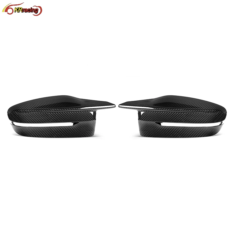 Dry Carbon Fiber Replacement Rear View Side Door Mirror Housing Covers For BMW M4 G82 G83 Competition 2019+